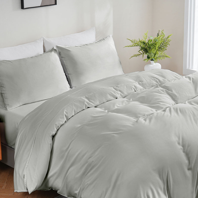 Bamboo Duvet Cover - Glacial Green
