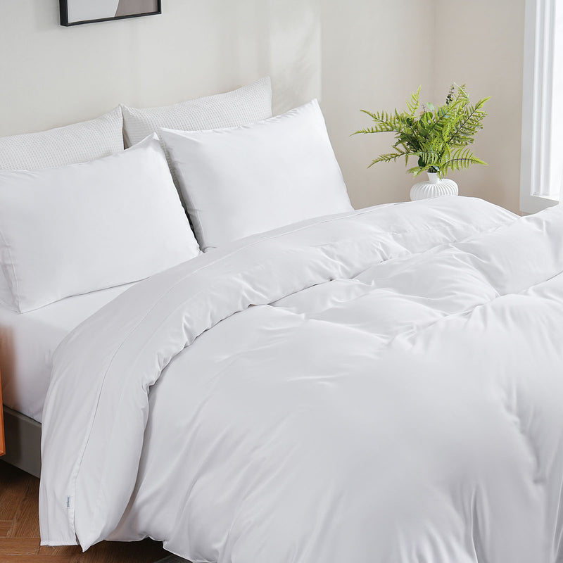 Bamboo Duvet Cover - White