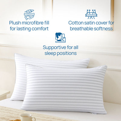Premium Down Alternative Microfibre Pillow (Set of 2)