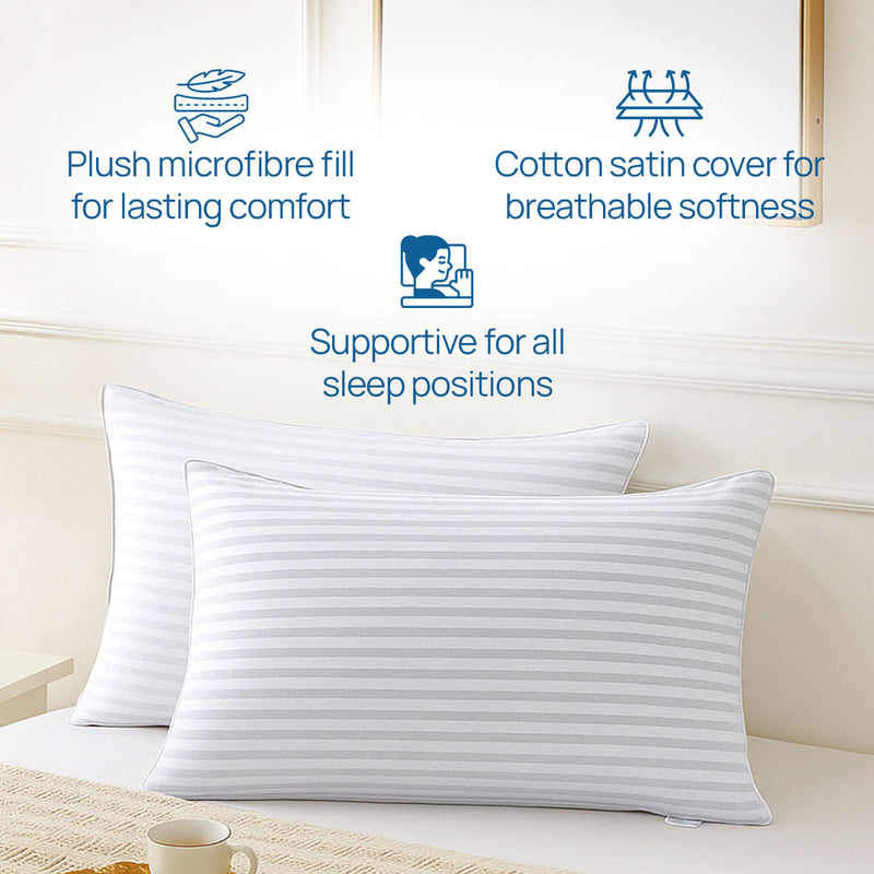 Premium Down Alternative Microfibre Pillow (Set of 2)