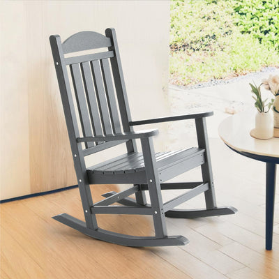 Adirondack Outdoor Rocking Chair - Grey