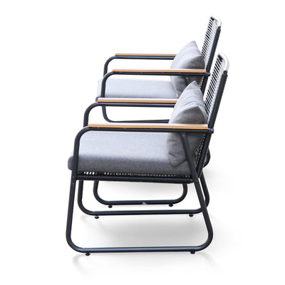 Outdoor 3-Piece Wicker Conversation Set