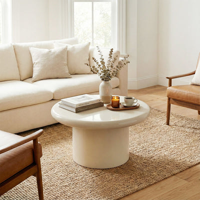 Alia Coffee Table - Milk White