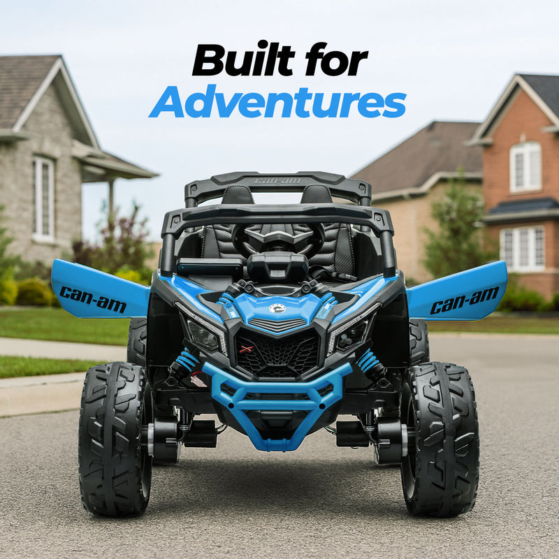 Kids Ride On UTV – Can-Am Maverick 24V Electric Car (Blue)