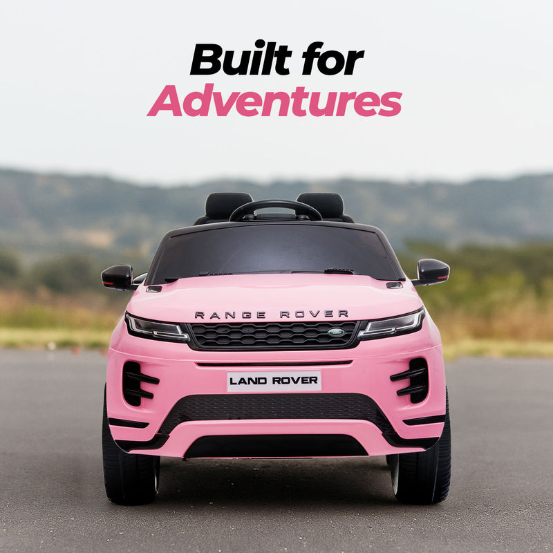 Kids Ride On SUV – Range Rover Evoque 12V Electric Car (Pink)