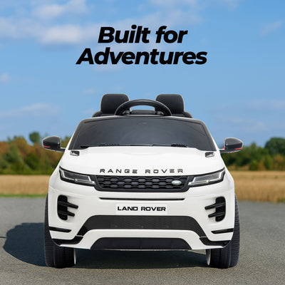 Kids Ride On SUV – Range Rover Evoque 12V Electric Car (White)