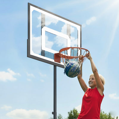 DynaSpace Kids 108–210cm Adjustable Basketball Hoop Stand Set