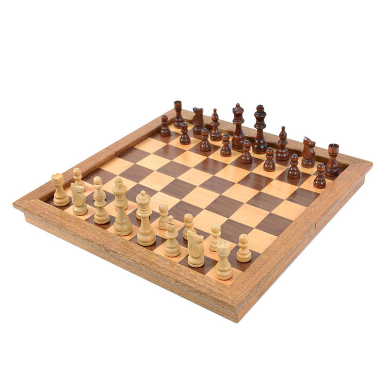 Deluxe Wooden Chess Box – Large King & Storage Tray