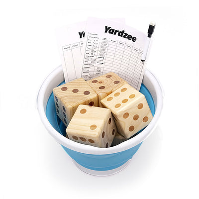 Giant Backyard Dice Game – Bucket & Scorecard Set
