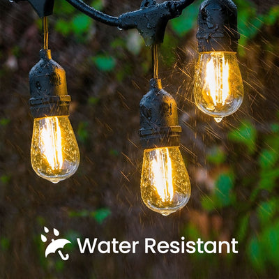 10M LED Outdoor String Lights with 10+3 Bulbs