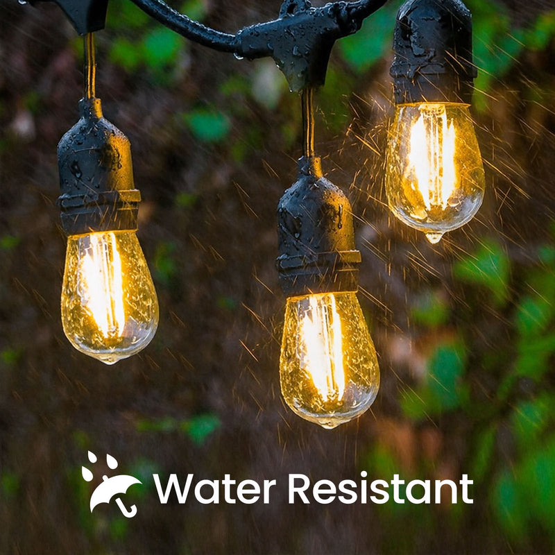 10M LED Outdoor String Lights with 10+3 Bulbs