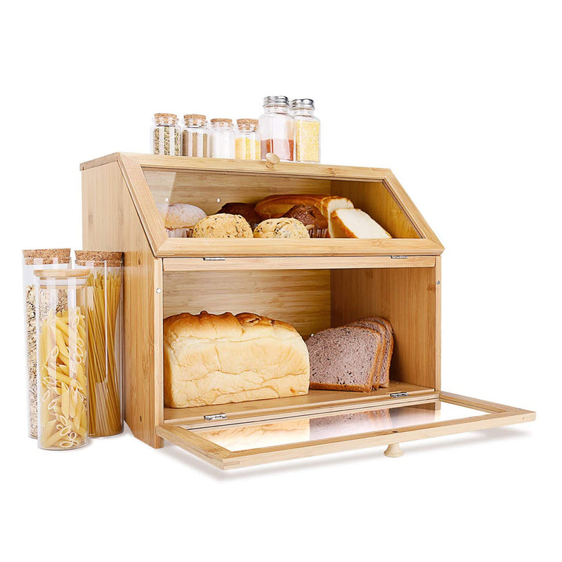 Kitchen Bamboo Bread Box