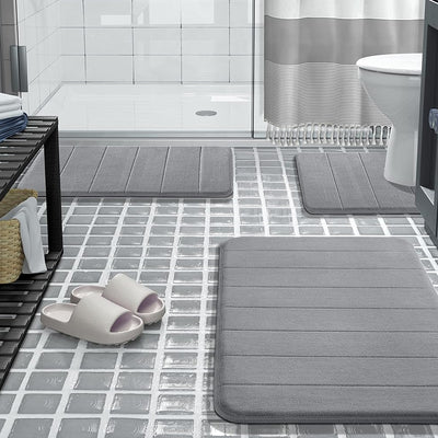 Memory Foam Bath Mat (Set of 3)