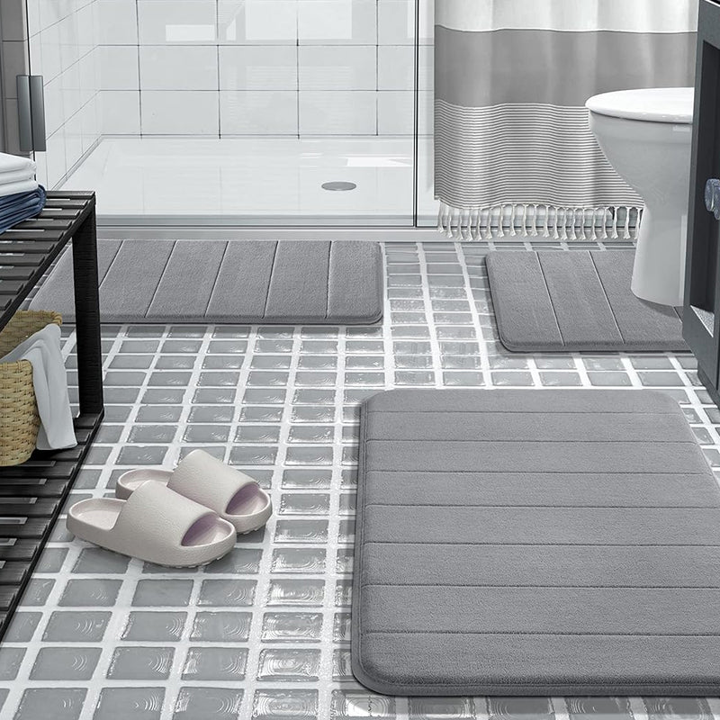 Memory Foam Bath Mat (Set of 3)