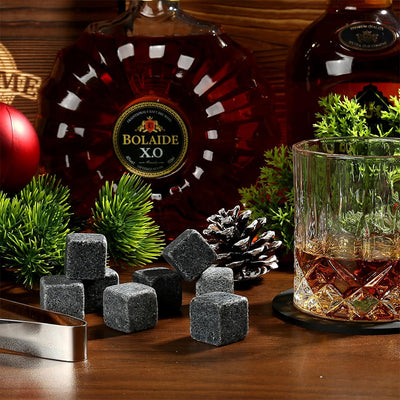 Whiskey Stones & Glasses Set
