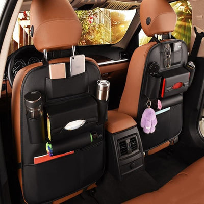 2 Pack PU Leather Premium Car SeatBack Travel Organiser