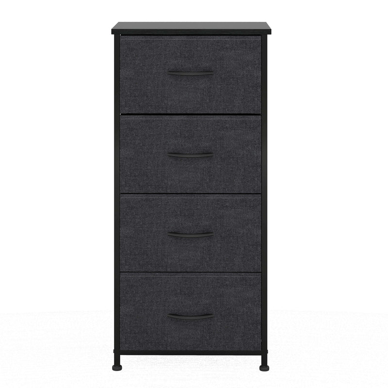 4 Drawer Storage Chest - Black