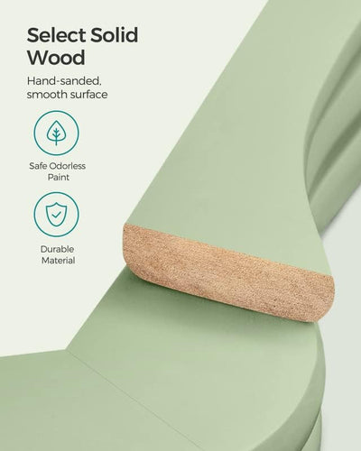 Wooden Coat Hanger Green (Set of 20)