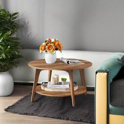 OakVista Round Coffee Table