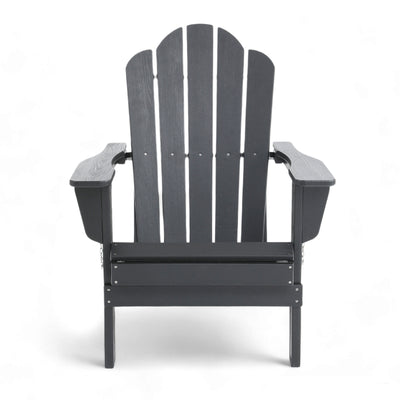 Adirondack Outdoor Chair with Cup Holder - Grey