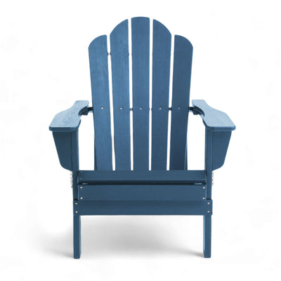 Adirondack Outdoor Chair with Cup Holder - Blue