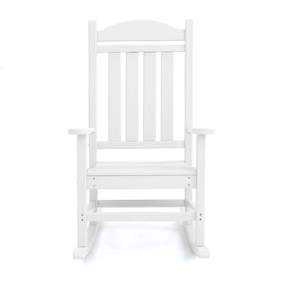 Adirondack Outdoor Rocking Chair - White