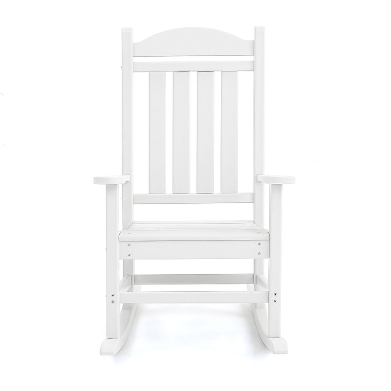 Adirondack Outdoor Rocking Chair - White