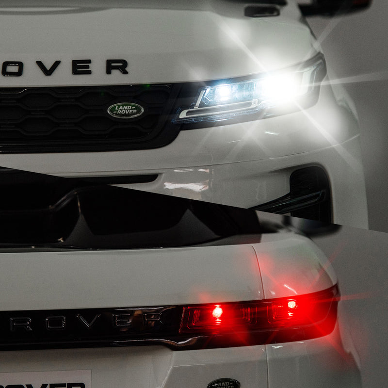Kids Ride On SUV – Range Rover Evoque 12V Electric Car (White)