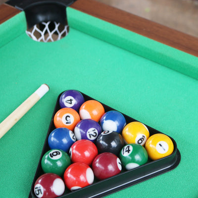 Mini Pool Table – Green Felt, MDF Build