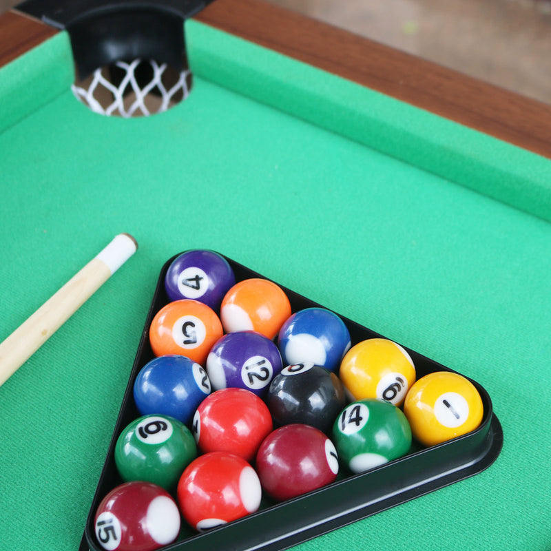Mini Pool Table – Green Felt, MDF Build
