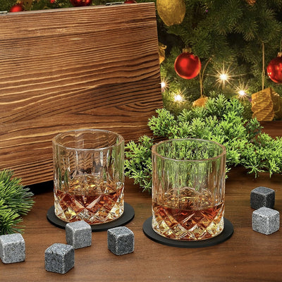Whiskey Stones & Glasses Set