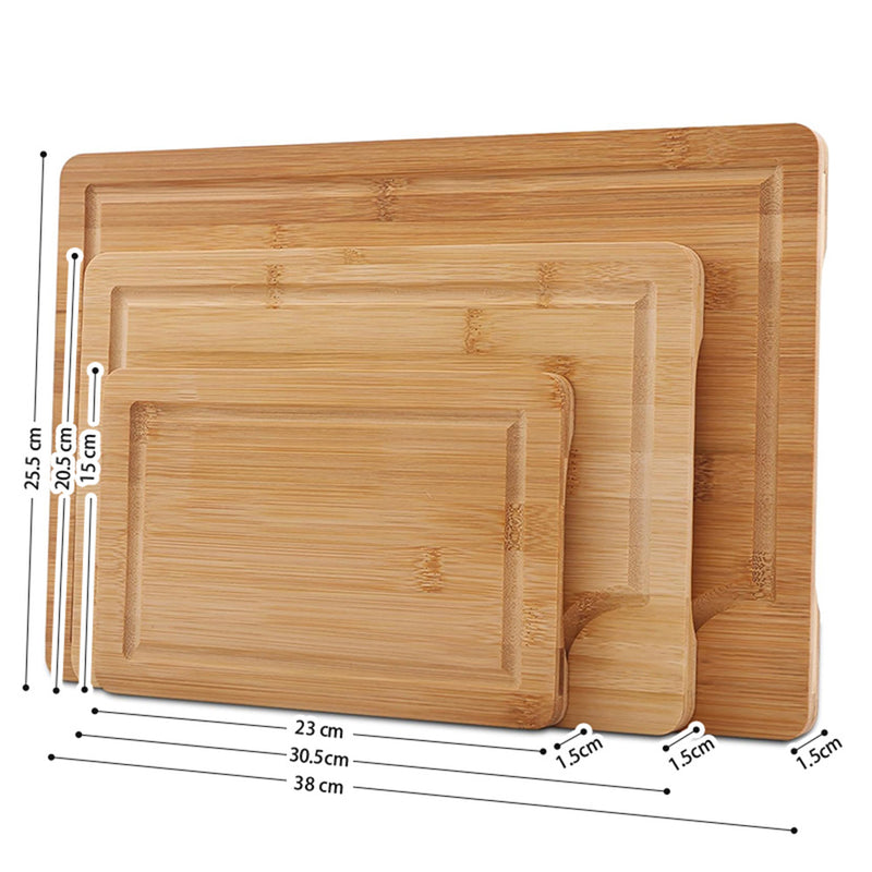 Bamboo Cutting Board (Set of 3)