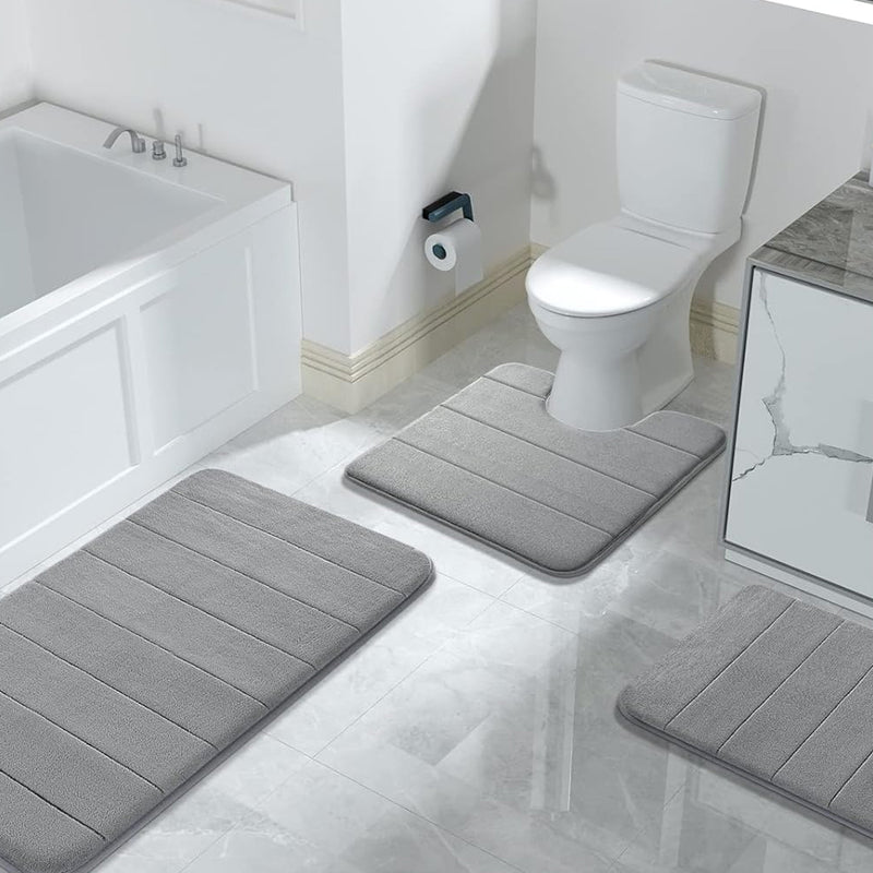 Memory Foam Bath Mat (Set of 3)