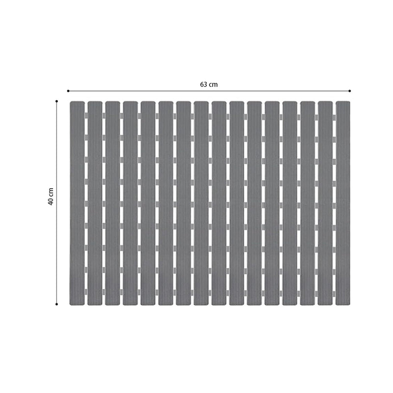 Non-Slip Bath Mat with Drain Holes