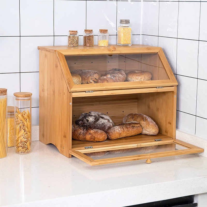 Kitchen Bamboo Bread Box