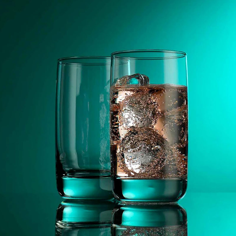 Crystal-Clear Drinking Glasses (Set of 6)