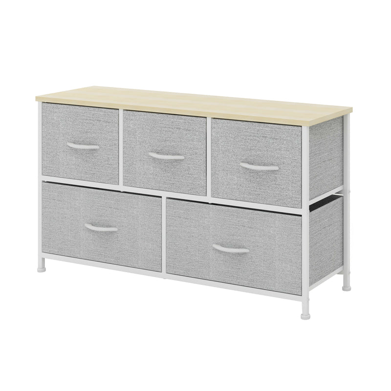 5 Drawer Storage Chest - White