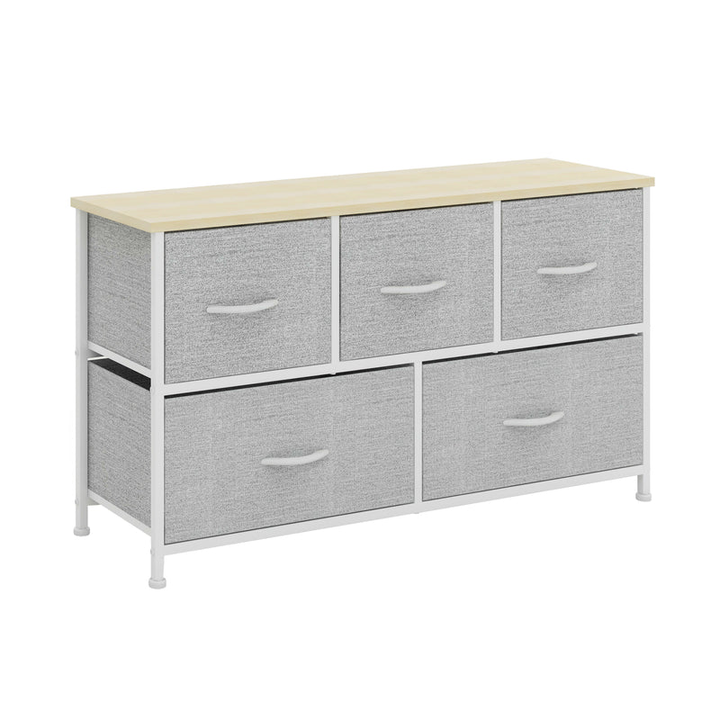 5 Drawer Storage Chest - White