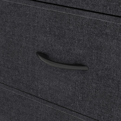 5 Drawer Storage Chest - Black