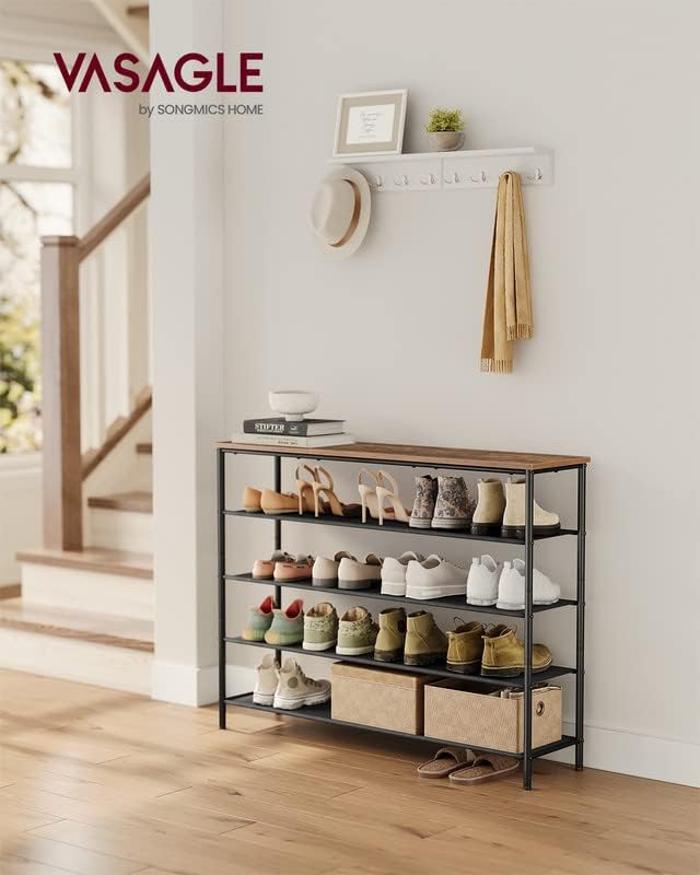 Vasagle 5 Tier Shoe Storage Rack For 20-24 Pairs of Shoes