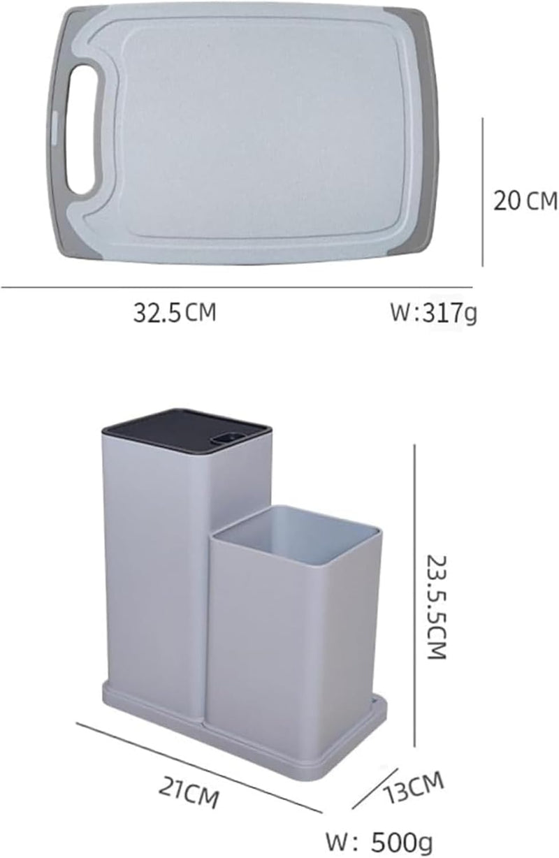 Silicone Kitchenware & Stainless Steel Knife Set