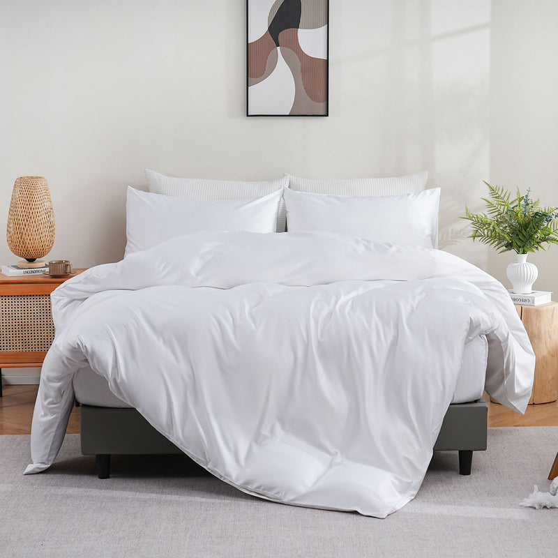 Bamboo Duvet Cover - White