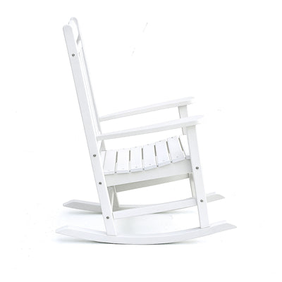 Adirondack Outdoor Rocking Chair - White