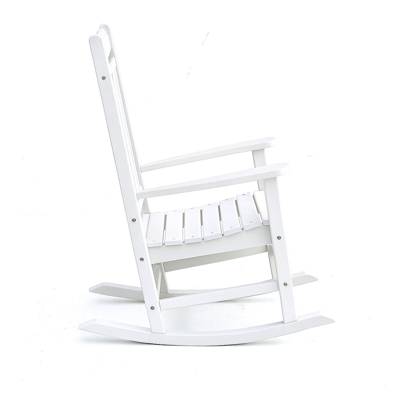 Adirondack Outdoor Rocking Chair - White
