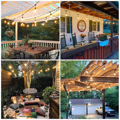 10M LED Outdoor String Lights with 10+3 Bulbs