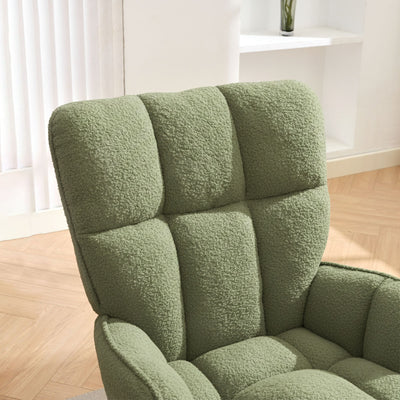 Boucle Rocking Armchair – Green