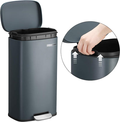 Kitchen Rubbish Bin 30L Grey