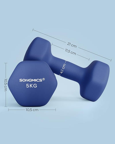 Dumbbell 5kg - Blue (Set of 2)