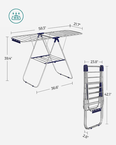 Laundry Clothes Airer with Extra Space