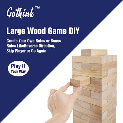 Giant Wooden Tumble Tower – Classic 54 Block Set